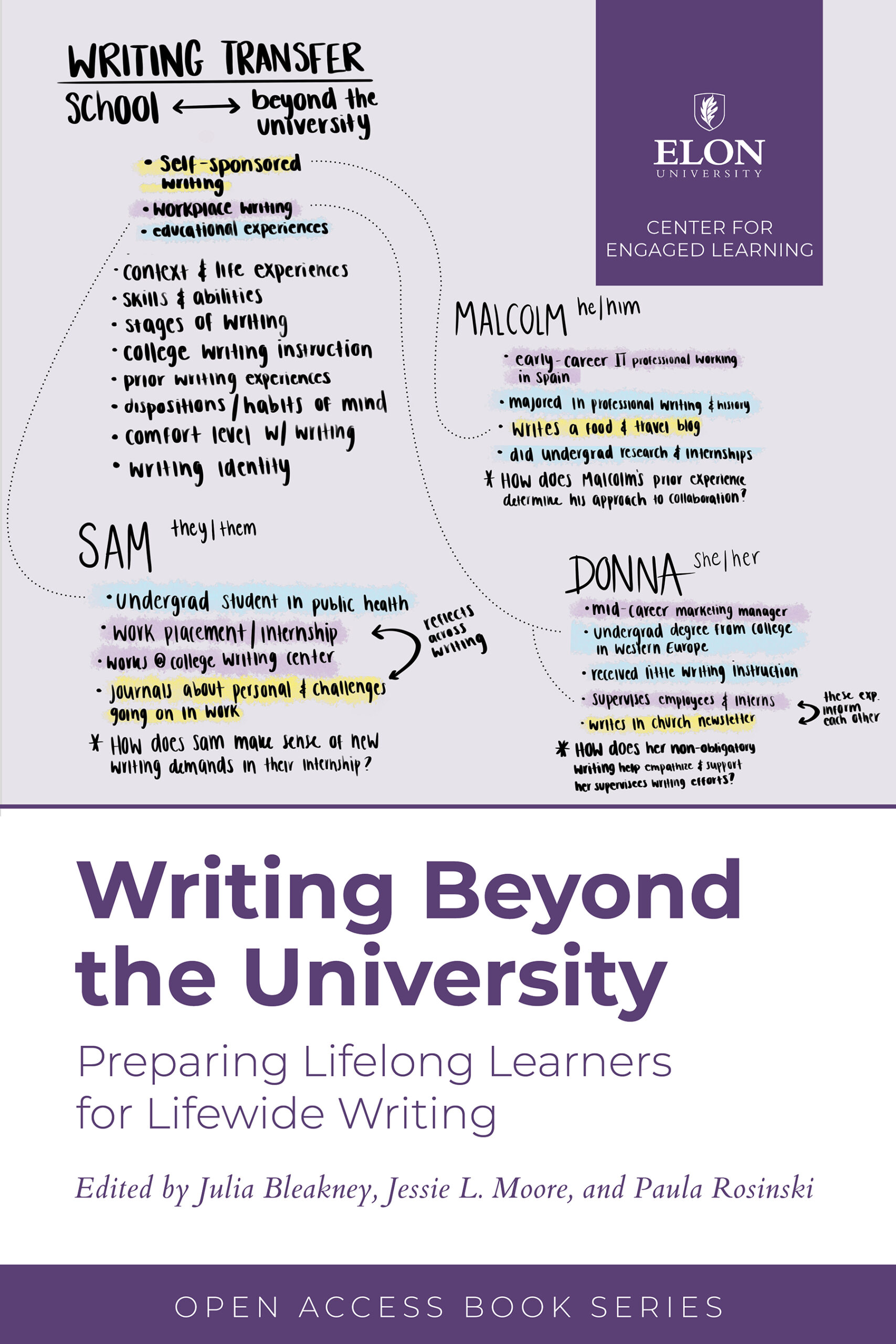 Cover of Writing Beyond the University: Preparing Lifelong Learners for Lifewide Writing, edited by Julia Bleakney, Jessie L. Moore, and Paula Rosinski